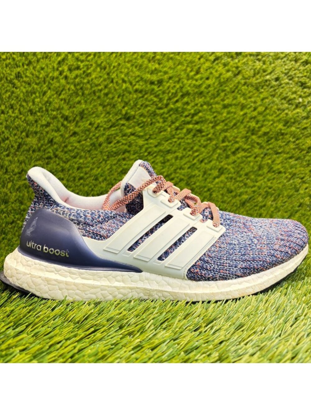 Adidas UltraBoost 4.0 Womens Size 8 Blue Athletic Running Walking Shoes Sneakers